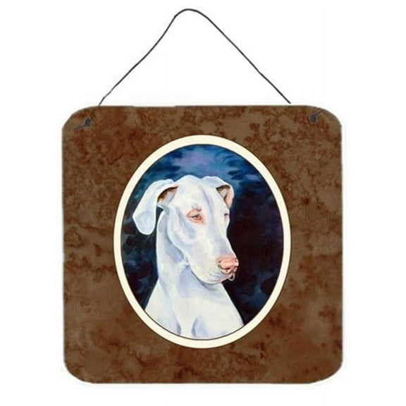 White Great Dane Wall or Door Hanging Prints