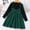 Green, variant on Generic Toddler Girls Corduroy Suspender Dress Long Sleeve Cute Bow Color Block Sweater Fall Winter Outfits for 2-8 Years