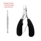 thumbnail image 4 of Nail Art Plier Muerto Skin Remover Cutícula Pedicura Pinzas Pinzas Clipper Spring Cargado Recorte Pocket Tijeras Hogar Trimmer Negro Eigraketly CE003230-03B, 4 of 7
