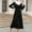 Black, variant on Sentmoon Zip up Womens Dresses Long Sleeve Holiday Dresses for Women Abaya Fashion Solid Color Short Dresses,Plus Size Comfy Womens Fashion Green M