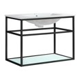 thumbnail image 2 of Swiss Madison Pierre 30 Single, Open Shelf, Matte Black Metal Frame Bathroom Vanity, 2 of 12