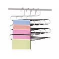 thumbnail image 1 of 4 Ganchos Para Pantalones Xtellar plateado Perchas Acero Inoxidable 5-layers, 1 of 4