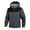 Grey-b, variant on QHFBli Windbreaker Jackets for Men Tactical Softshell Lined Lightweight Coat with Hood Zipper Outdoor Hiking Jackets