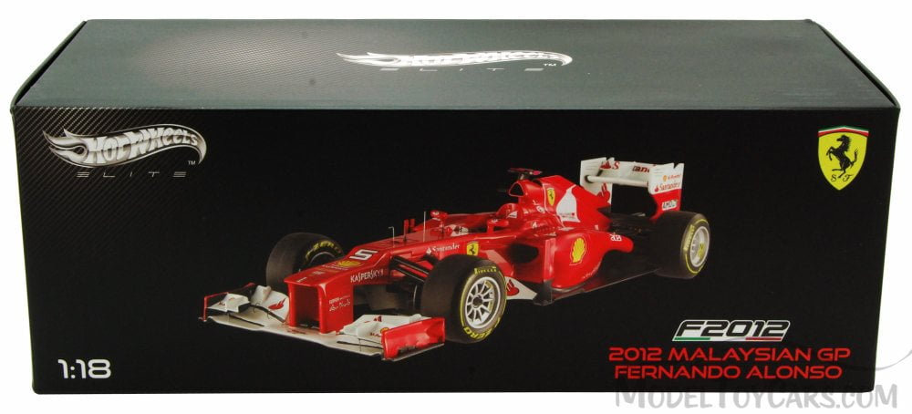 Mattel Elite 1/43 Ferrari F2012 Alonso 2012 Malaysian Gp