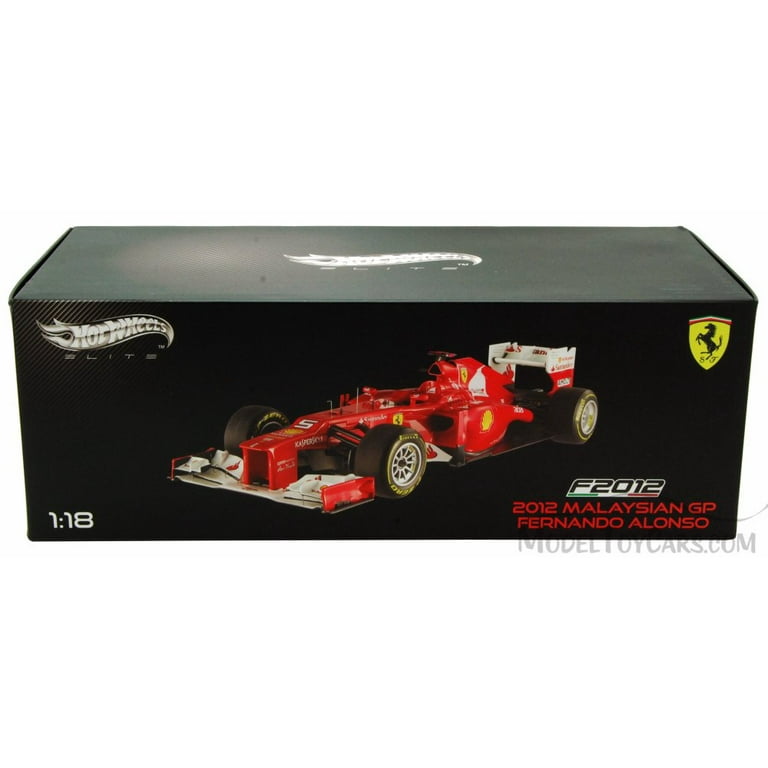 Mattel Elite 1/43 Ferrari F2012 Alonso 2012 Malaysian Gp