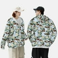 thumbnail image 4 of Daiia Mallard Ducks And Roses UPF 50+ Sun Protection Hoodie Jacket Lightweight Long Sleeve Sun Shirt for Women Men with Pocket Hiking Outdoor-Large, 4 of 7