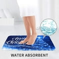 thumbnail image 5 of Bath Mat Merry Christmas Blue Snow Tree for Bathroom Rugs Sets 3 Piece Shower Mats Memory Foam Non Slip Toilet Tub Floor Rug Soft Thick Light Luxury Absorbent Washable for Home Hotel Decor, 5 of 8