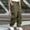 Green, variant on TIANZEN Male Versatile All Season Cargo Pants Pocket Hem Solid Color Plus Size Outdoor Trousers Work Clothes for Men Construction Mens Sweatpants Cargo