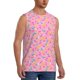 thumbnail image 2 of Fotbe Pink Donut Men's Camiseta sin Mangas Estampada para Hombres, Playera Casual para Gimnasio, Entrenamiento, Playa-Large, 2 of 7