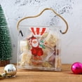 thumbnail image 3 of Christmas Candy Box Plastic 4PCS Clear Cookie Box Xmas Gift Boxes with Handle, 3 of 10
