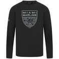 thumbnail image 2 of Men's Levelwear  Black Miami Marlins Mandate Buckler Pullover, 2 of 3