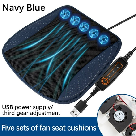 ZToonmas Fan Car Summer Coolingseat Cushion with Usb Fan
