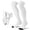 White, variant on JASGOOD Baseball Socks and Belt Combo for Youth Boys Girls Over the Knee Softball Socks and Belt Knee High Football Socks
