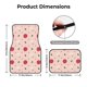 thumbnail image 5 of Fotbe Strawberry Juego de 4 Tapetes para Auto con Estampado – Alfombrillas de Goma Reforzada, Diseño Antideslizante, Protección para Todo el Año – Vehículos, Autos, Camionetas y SUVs, 5 of 7