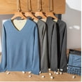 thumbnail image 2 of Traje de ropa interior térmica para hombres y mujeres con superficie AB de terciopelo sin costuras de dos colores y doble cara, calzoncillos largos gruesos con forro polar para mujer, 2 of 4