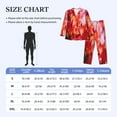 thumbnail image 6 of Kll Autumn Maple Leaves Sleepwear Mens Flannel Pajamas,Long Cotton Pj Set, 6 of 9