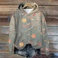 thumbnail image 6 of Wowcloth Unisex Long-Sleeve Camo Leaf Print Fleece-Lined Hoodie - with Pockets & Adjustable Drawstring Hood for Outdoor Activities & Casual Winter Wear, 6 of 8