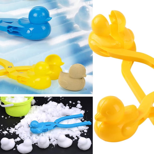 Forma de pato de plástico fabricante de bolas de nieve Clip niños arena bola de nieve molde juguete al azar Tmvgtek libre de BPA
