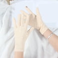 thumbnail image 2 of COMVALUE Gloves for Sleeping Women Summer Sunscreen UV Protection Thin Lightweight Overnight Glove (Beige, One Size), 2 of 3