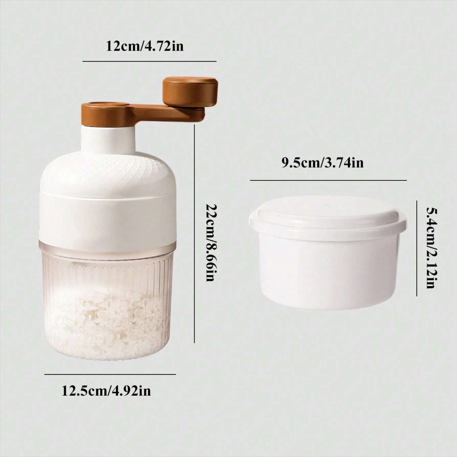 StlyGar Ice Maker Manual Ice Crusher,Snow Cone Machine Household Mini Portable Ice Shaver for Snow Cone