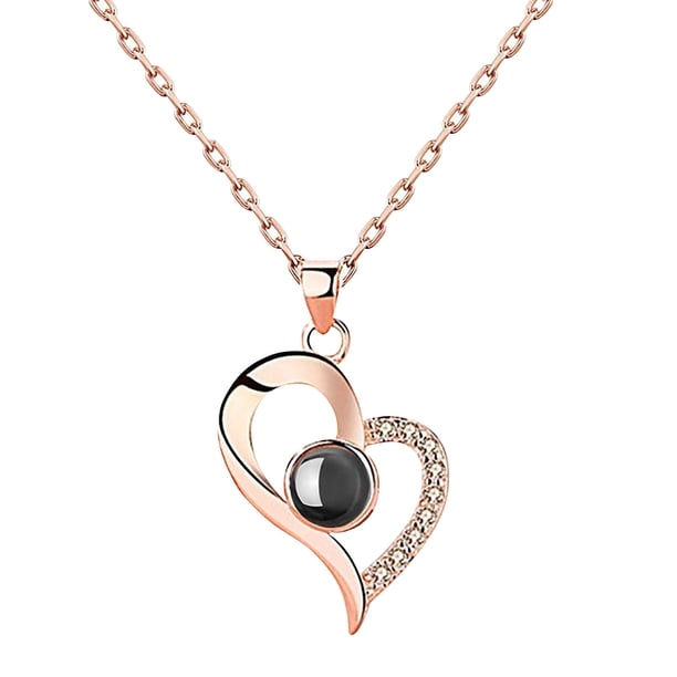 Collar de cristal con colgante de letra de proyección I Love You en 100 idiomas Wmkox8yi sjalhkljlk757