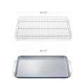 NonStick Ceramic Baking Sheet & Cooling Rack Ceramic Coated Non