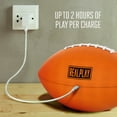 thumbnail image 5 of RealPlay Light Up Football with Rechargeable LED Light, Orange, 5 of 8