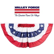Valley Forge Flag PMF Pleated Mini Fan Flag With Stars Bunting, 1-1/2-Foot x 3-Foot