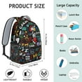 thumbnail image 6 of I Love My Dogs Art Backpack for School,Cute School Bag,Schoolbag with Adjustable Shoulder Straps & Padded Back,15.3"x11"x6.7", 6 of 6