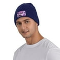 thumbnail image 3 of ZICANCN Gothic Purple Skeleton Skull Knit Beanie Hat, Winter Cap Soft Warm Classic Hats for Men Women, Navy Blue, 3 of 8
