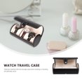 thumbnail image 2 of Watch Case 3-slot Watch Display Case PU Leather Watch Roll Case Organizer, 2 of 9