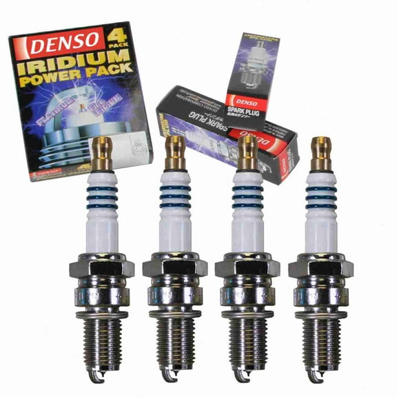 4 pc DENSO 5373 Iridium Power Spark Plugs for IX27 Ignition Wire Secondary