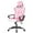 Pink (Regular Version), variant on CL.HPAHKL Gaming Chair, PC Chair Office Gaming Chair with Flip-up Armrest and Headrest Racing Style Height Adjustable Computer Gaming Chair with 360° Swivel Seat for Adult, Teen, Red