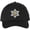 Black Silver Badge, variant on SECURITY OFFICER Badge Baseball Hat Embroidered Security Star Liberty Emblem Cap (NavySilverBadge)