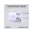 thumbnail image 4 of Phanteks Glacier One 360D30 Premium D-RGB AIO Liquid CPU Cooler, DRGB Pump Cap Design, 3x D30 120mm PWM D-RGB Fans, White, 4 of 5