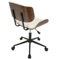 thumbnail image 4 of Mid-Century Modern Adjustable Office Chair in Walnut and Cream by, 4 of 5