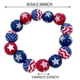 thumbnail image 3 of YYKihy "Independence Day Style Beaded Bracelet Patriotic Red White & Blue Design Ideal For 4th Of July Celebrations And American Themed Events", 3 of 5