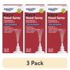 (3 pack) Equate Nasal Four Nasal Spray 1% Phenylephrine Hydrochloride – Fast-Acting Nasal Decongestant, 1 Fl oz