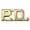 Gold, variant on Hero's Pride P.D. Die Struck Letters – Silver Finish – 1/2" – Pair
