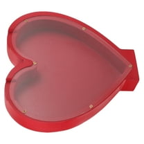 LABSERRON Piggy Bank Heart Shape Red Plastic 1Pcs