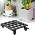thumbnail image 4 of kjfeif Liquidation Chariot pour Plantes Robuste avec Roues 1 Paquet Support Roulant en Métal pour Plantes Intérieur Extérieur 13,58 Pieds' Carré pour Plantes avec Roulettes Verrouillables Supporte 400 Lb Jardinière Noir, 4 of 5