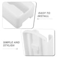 thumbnail image 3 of TABLZONE 10Pcs Bedside Table Organizer with Wall Mount White Remote Control Holder for Living Room, 3 of 8