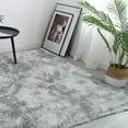 thumbnail image 3 of 5 x 8 feet Grey Area Rugs for Living Room, Bedroom, Home Soft Fluffy Indoor Floor Shaggy Carpet Mat Rugs 8 Colors, 3 of 10