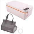 thumbnail image 2 of Heated Lunch Box Electric Lunch Box Self Heating Lunch Box Cordless Rechargeable 304 Food-Grade Stainless Steel 1L A,1 * Heated Lunch Box,White, 2 of 9