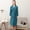 Green, variant on Women's Robe Unisex Lightweight Robe Breathable Open Home Coat Loungewear for All Day Wear