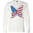 thumbnail image 3 of Inktastic Patriotic Butterfly Long Sleeve T-Shirt, 3 of 5