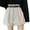 White, variant on Aayomet High Super Waist Pleated Casual Corduroy Shorts Soft Loose Pocket Wide Women's Summer Leg Pants,Black L