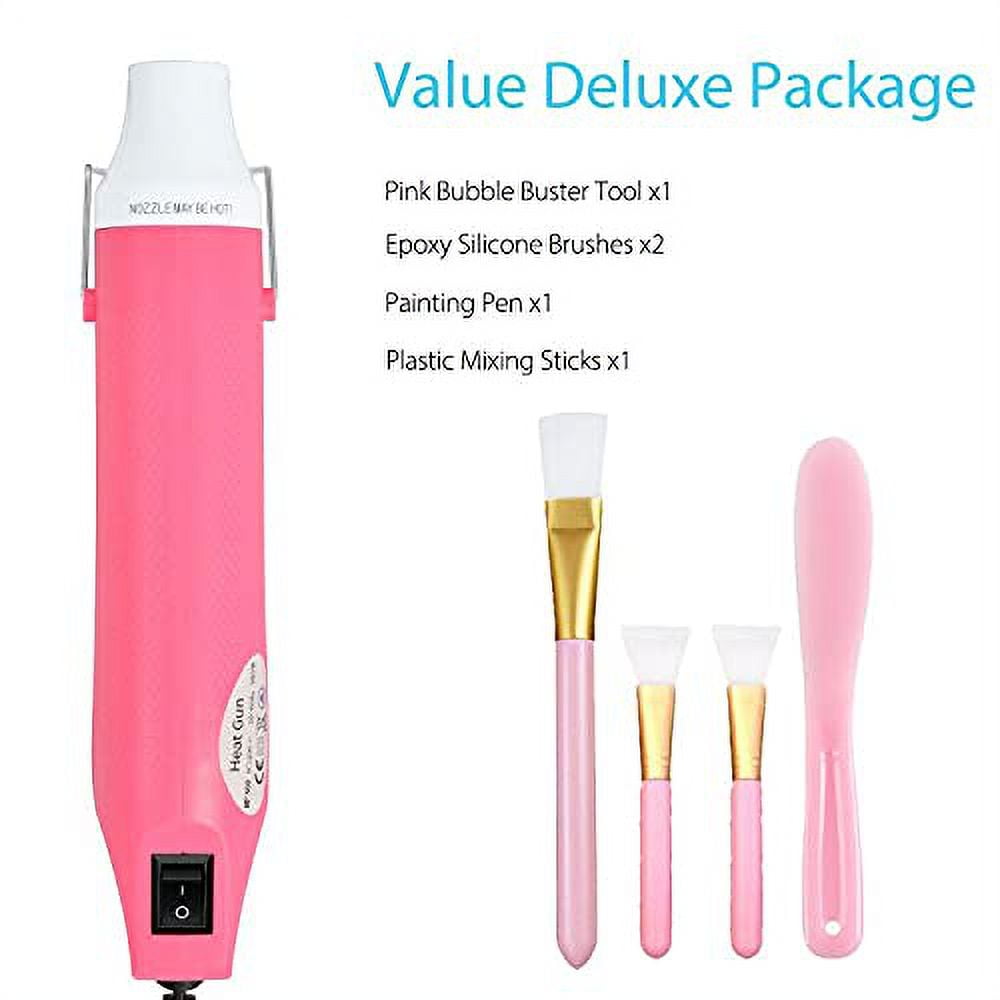 DEZIINE Epoxy Resin Bubble Remover, Bubble Buster Heat Gun with US Adapter  Apply to Acrylic Painting Supplies, Quick Resin Bubble Free Tool for Crafts  1550 W Heat Gun Price in India 