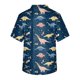 thumbnail image 3 of Men's Printing Short Sleeve V-neck Working Blouse Chest Pocket Carer Top 4XL, 3 of 3