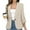 Beige, variant on TAGOLD Womens Sweater Coats,Casual Plus Size Fall Jacket for Womens,Solid Blazers For Women Business Casual 3/4 Sleeve Lapel Open Front Suit Jacket Work Blazer With Pockets Blue S
